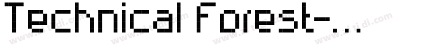Technical Forest字体转换